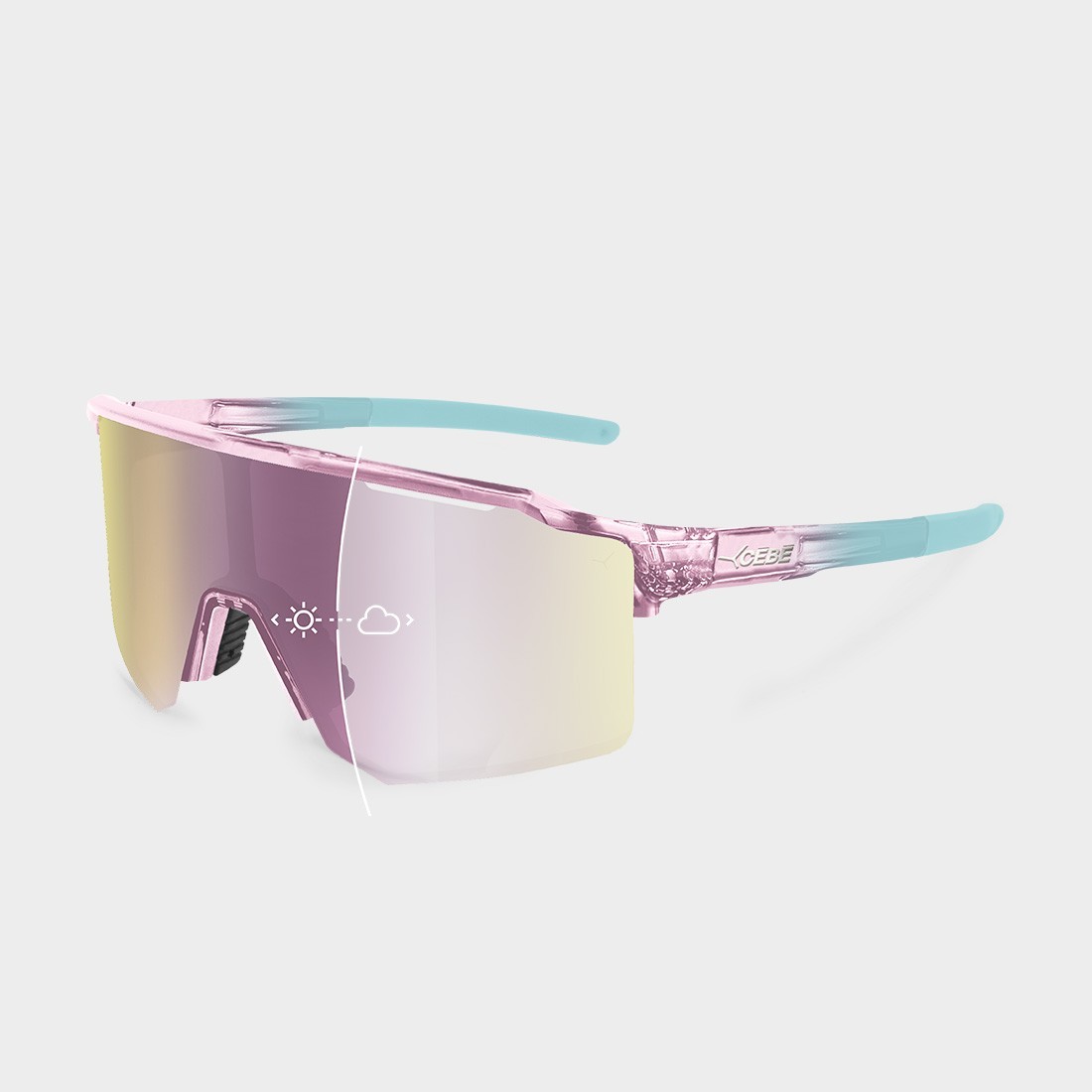 Gafas de deporte fotocromáticas Cébé OUTFLOW LITE - Vista 3/4