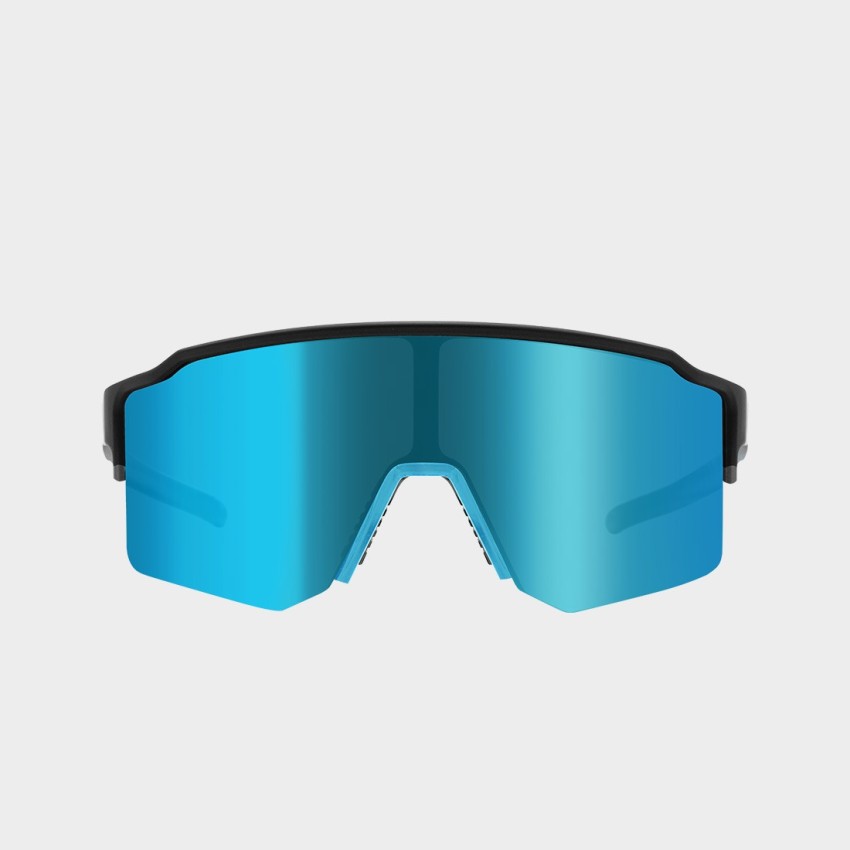Cébé OUTFLOW LITE Sportsonnenbrille Kategorie 3 S - Frontsicht, Größe small semi-rimless, Farbe schwarz, blau und pink