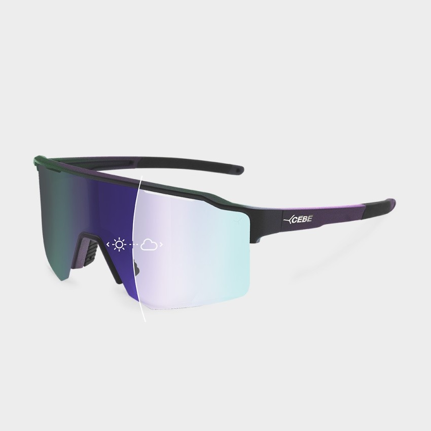 Cébé OUTFLOW 2 LITE Photochromique | Lunettes sport photochromiques légères semi-rimless
