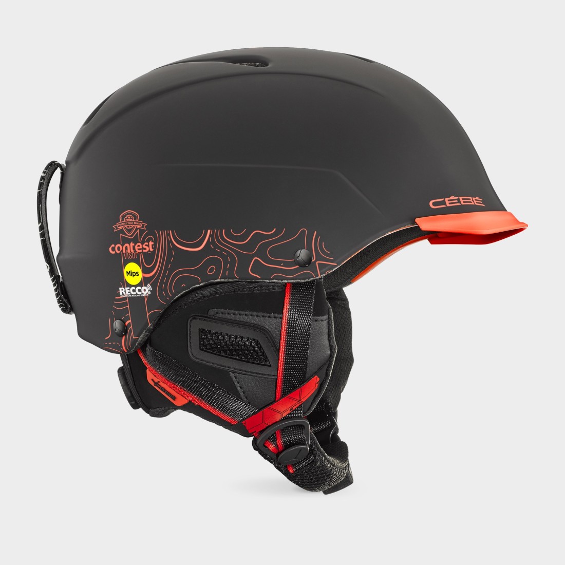 cebe-contest-visor-ultimate-mips-casque-ski-performance-mips-nero-arancio
