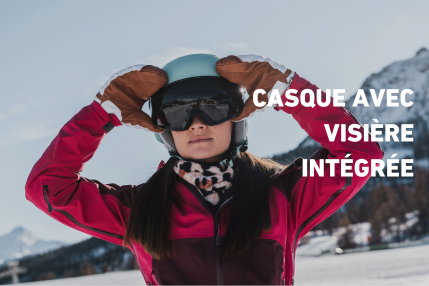 Discover the ultimate innovation on the slopes: The CEBE ski helmet with integrated visor